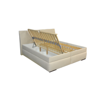 Lipari manželská čalúnená posteľ bočný výklop.-látka M02